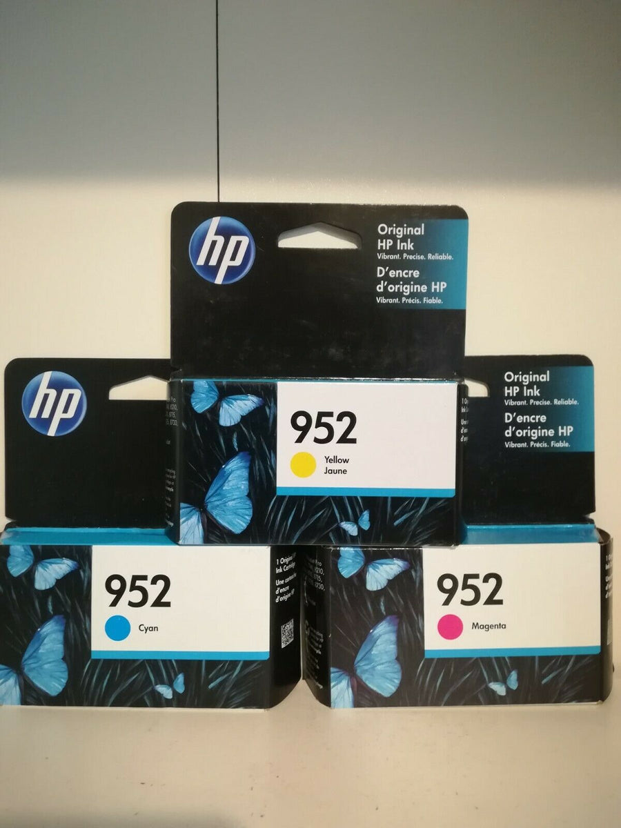 Hp 952 Cyanmagentayellow Ink Cartridges N9k27an140 Pack Of 3 Exp Yinarts 0730