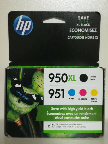 HP 950XL/951 Combo Pack Ink Cartridge, Black/Cyan/Magenta/Yellow 4pack 2022+