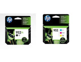 HP 952XL Black & 952 Color Ink Combo Pack of 4 Exp 2022+