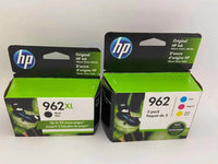 HP 962XL High Yield Black 962 Cyan/Magenta/Yellow Ink Cartridges Exp 2022-2023