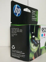 HP 952 Cyan/Magenta/Yellow Ink Cartridges (N9K27AN#140), Pack Of 3 EXP 2022-2023