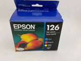 Epson T126120-BCS Black&Color Combo Pack High Capacity ink Cartridge Exp 2023