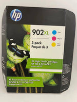 Genuine HP 902XL Color Ink Cartridges Cyan Magenta Yellow EXP 2022-2023 T0A41BN