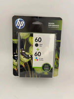 NEW HP 60 Black & Color Combo Pack Ink Cartridges Exp 2022-2023