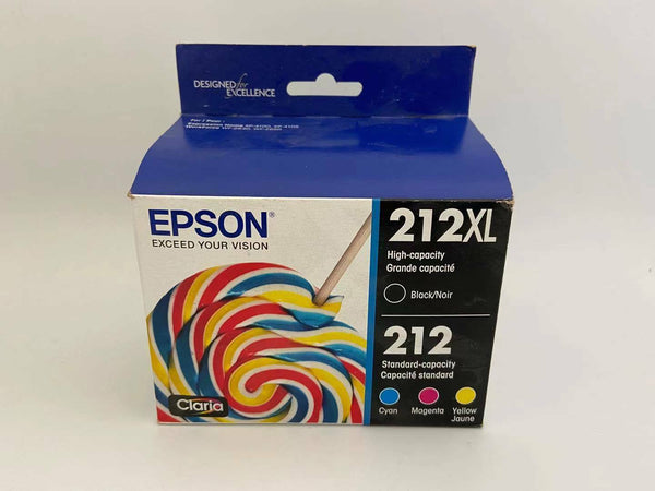 Epson 212XL Black 212 Cyan Magenta Yellow Ink Cartridges Exp 2022-2023