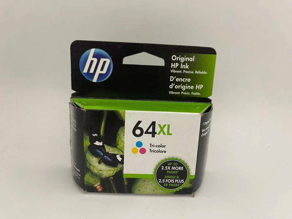 HP 64XL Tri-Color High Yield Original Ink Cartridge N9J91AN "New Exp 2023