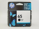 HP 65 Black Ink Cartridge 65 N9K02AN NEW GENUINE Exp 2022-2023