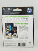 HP 74/75 (CC659FN) Black/Tri-Color Ink Cartridge ~ Expires: 2022-2023