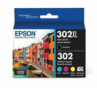 Epson T302XL-BCS High-Yield Multicolor Ink Cartridge Exp 2022-2023